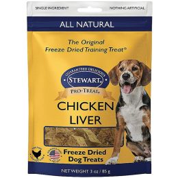 StewartÂ Freeze Dried Chicken Liver Treats Resealable Pouch