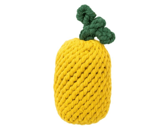 Jax & Bones Pineapple Rope Dog Toy 8"