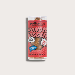 Polkadog Wonder Nuggets Training Bits Sweet Potato & Beef Liver Soft & Chewy Dog Treats Mini Tube