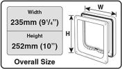 Cat Mate Large Cat Flap 4 Way Locking Door