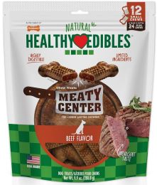 Nylabone Healthy Edibles Meaty Center Chews Beef Small