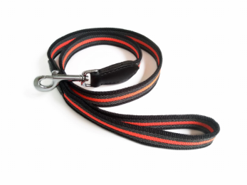 Alvalley Reflective Anti-Slip Snap Leash (Color: Black  Line, Size: 4ft x 3/4in)