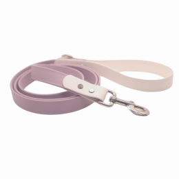 Biothane Leash - Two Toned (Color: Lavender with white, Size: 4 ft)