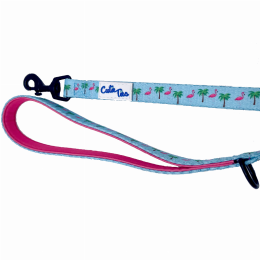 Cutie Ties Fun Design Dog Leash (Color: Flamingo Miami Vice, Size: Large)