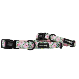 Sassy Woof Dog Collars (Color: Magnolia, Size: Small)