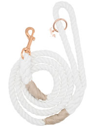 Rope Leash (Color: White, Size: 5 feet)