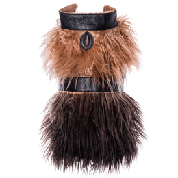 Mink Faux-Fur Vest (Color: Wildest One, Size: Small)