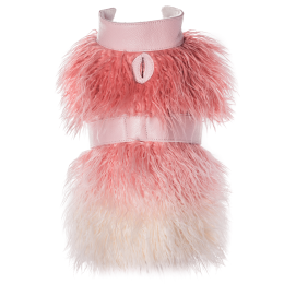 Mink Faux-Fur Vest (Color: Bella Rose, Size: XS)