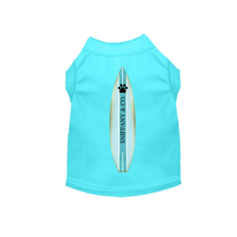 Sniffany & Surf- Dog Shirt (Color: Teal, Size: Medium)