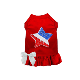 Stars, Stripes, & Bows (Color: Red, Size: X Small)