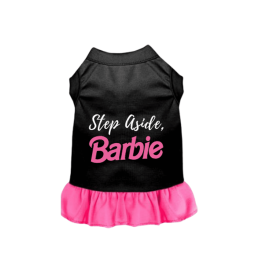 Step Aside, Barbie (Color: Black with Pink Ruffle, Size: Medium)