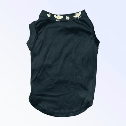 Studded Bee Tee (Color: Black, Size: X Small)