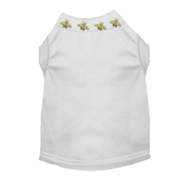 Studded Bee Tee (Color: White, Size: X Small)