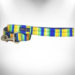 Tie Dye Dog Leads (Color: Blue/Green, Size: REGULAR Lead 1" width- 5' length)