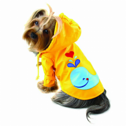 Splashing Whale Raincoat with Cotton Lining (Size: XS)