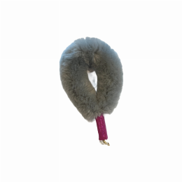 Shearling Fur Grip (Color: Light Gray)