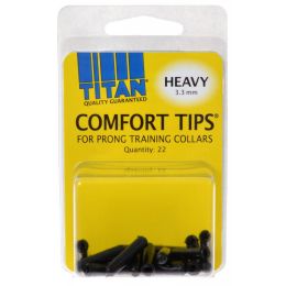 Titan Comfort Tips for Prong Training Collars (Size: 3.3 mm - 22 count)