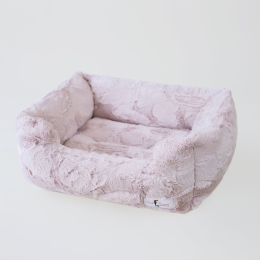 Luxe Dog Bed (Color: Blush, Size: Small)