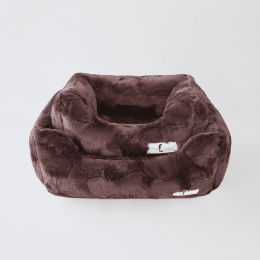 Luxe Dog Bed (Color: Chocolate, Size: Small)