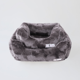 Luxe Dog Bed (Color: Pewter, Size: Large)