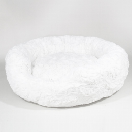 Amour Dog Bed (Color: Ivory, Size: Small)