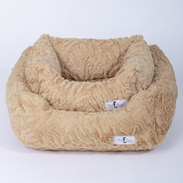 Cuddle Dog Bed (Color: Safari, Size: Small)