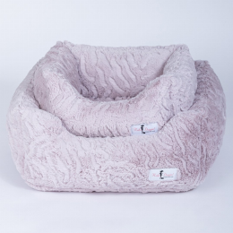 Cuddle Dog Bed (Color: Pink Ice, Size: Large)