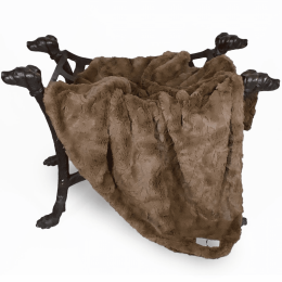 Bella Dog Blanket (Color: Mocha, Size: Small)