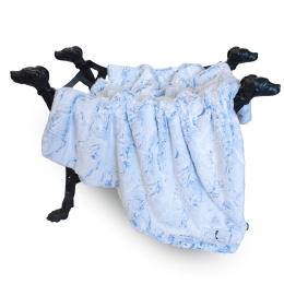 Whisper Dog Blanket (Color: Blue Lotus, Size: Small)