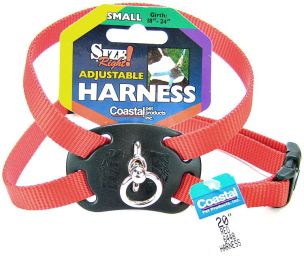 Coastal Pet Size Right Nylon Adjustable Dog Harness Red (Size: Small - 1 count)