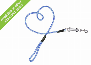 Tug Control Leash with Reflectors & Shock Absorber (Color: Elektric Blue, Size: Large)