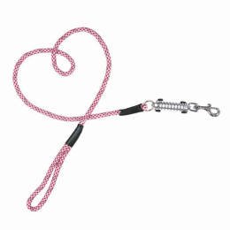 Tug Control Leash with Reflectors & Shock Absorber (Color: Kandy Kane, Size: Medium)