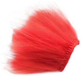 Red Christmas Dog Tutu Skirt (Color: Red, Size: XL)