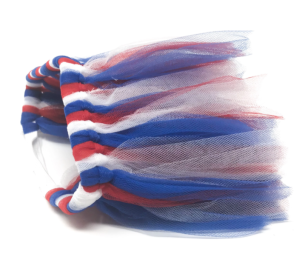 Red/White/Blue 4th Of July Dog Tutu Skirt (Color: Red/White/Blue, Size: Medium)