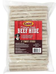 Cadet Premium Grade Beef Hide Twist Sticks 5 Inch (Size: 34 oz)