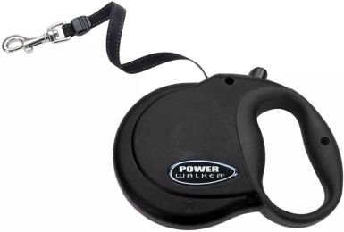 Coastal Pet Power Walker Retractable Dog Leash Black (Size: Medium)