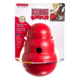 KONG Wobbler Interactive Dog Toy Dispenses Food and Treats (Size: Large - 1 count)