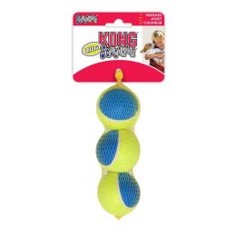 KONG Ultra Squeaker Ball Dog Toy (Size: Medium - 3 count)