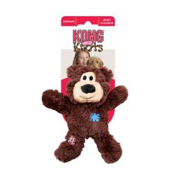 KONG Wild Knots Bear Assorted Colors (Size: Small - 1 count)