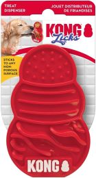 KONG Licks Dog Toy Treat Dispenser Sticks to Any Non-Porous Surface (Size: Small - 1 count)