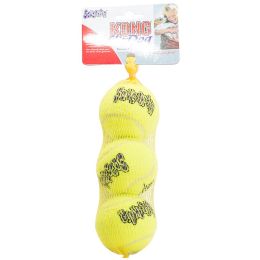 KONG Air Dog Squeaker Tennis Balls Medium Dog Toy (Size: 3 count)