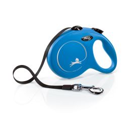 Flexi New Classic Retractable Tape Leash Blue (Size: Large - 16' long)