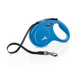 Flexi New Classic Retractable Tape Leash Blue (Size: Medium - 16' long)