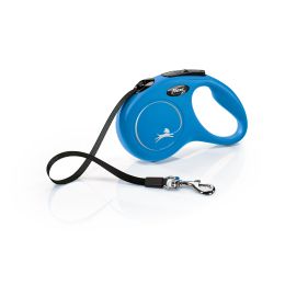 Flexi New Classic Retractable Tape Leash Blue (Size: Small - 16' long)