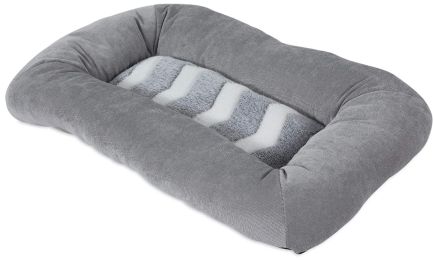 Precision Pet Snoozz ZigZag Mat Pet Bed Gray and White (Size: 17" x 11")