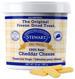 Stewart Freeze Dried Cheddar Cheese Dog Treats (Size: 20 oz)