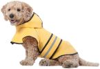 Fashion Pet Rainy Days Slicker Yellow Dog Rain Coat