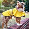 Fashion Pet Rainy Days Slicker Yellow Dog Rain Coat