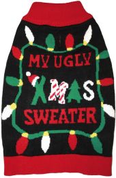 Fashion Pet Black Ugly XMAS Dog Sweater (Size: Small - 1 count)