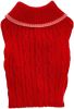 Fashion Pet Classic Cable Knit Dog Sweaters Red